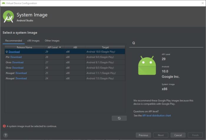 Installera Android 10 på en dator med Android Studio / Emulator 4