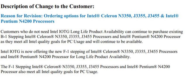 Intel Walks Back Apollo Lake CPU Recall 2