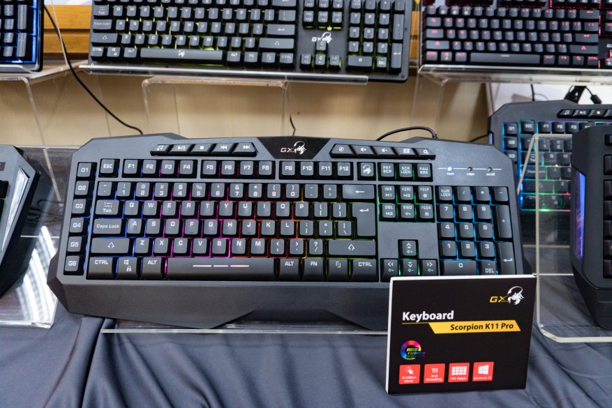 Genius di Computex 2019: banyak keyboard (termasuk smart dan gaming), stylus dan akustik serbaguna 16