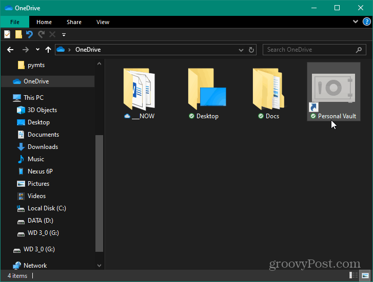Hur du skyddar filer på OneDrive med 2FA med Personal Vault 3