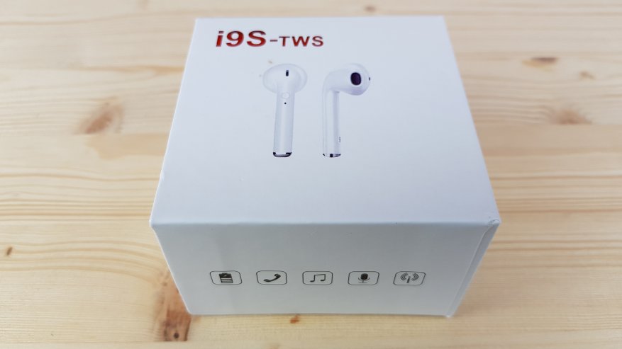Headphone i9s TWS: suara dan gaya suara Apple 1