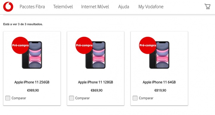 iPhone 11 Dipesan di muka di Vodafone untuk 819,99 euro