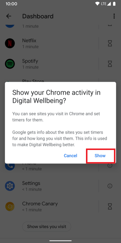 Blokir Semua Situs Web di Chrome menggunakan Digital Wellbeing - Bekerja di Android 10 3