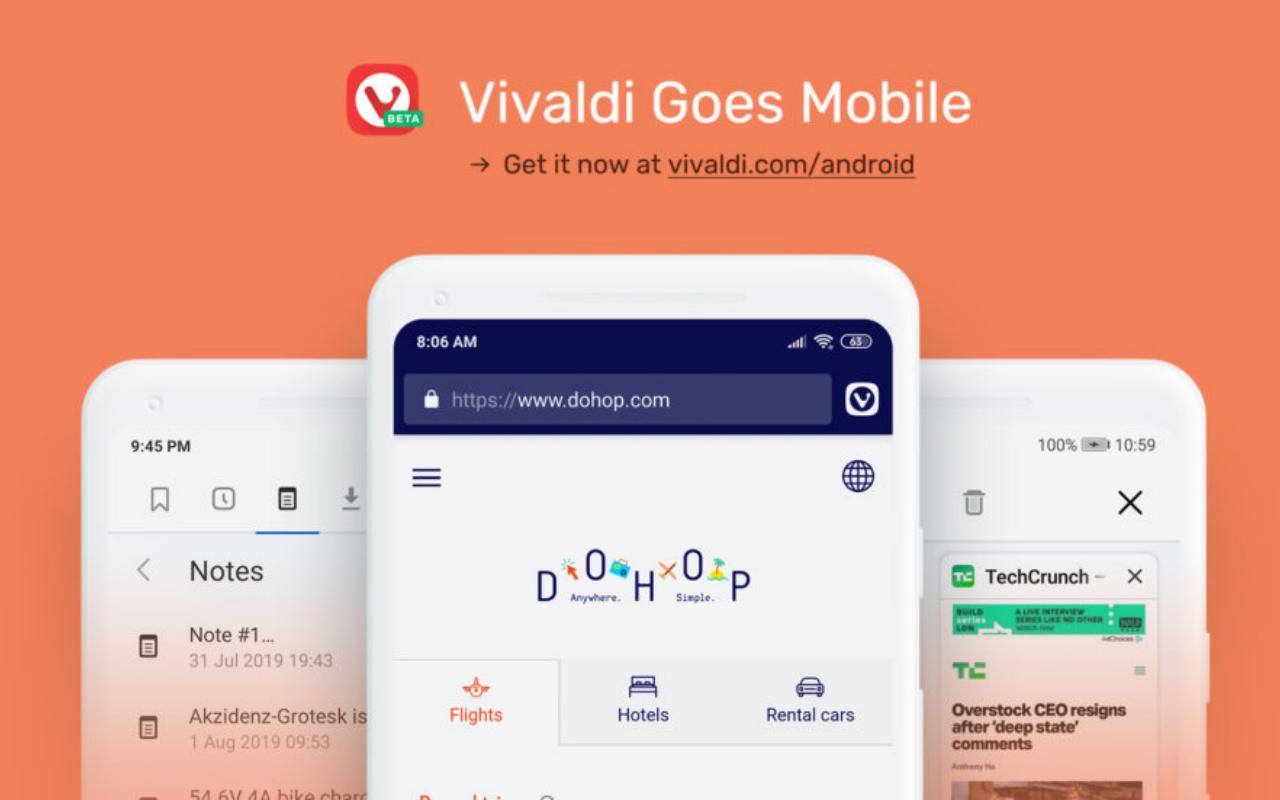 Vivaldi beta menghadirkan peramban web berisi fitur ke Android