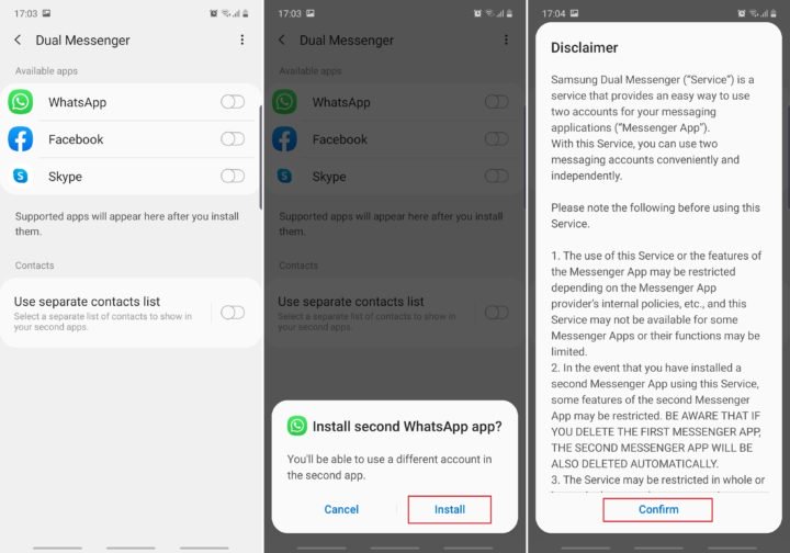 Galaxy Note 10 pengaturan Dual Messenger: Semua yang perlu Anda ketahui 1