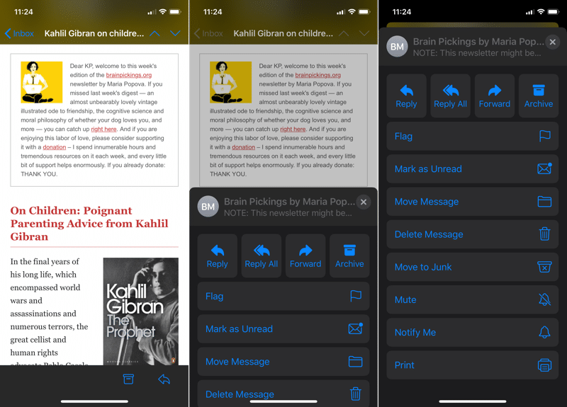 iOS 13: Alla nya funktioner i Mail 2-applikationen