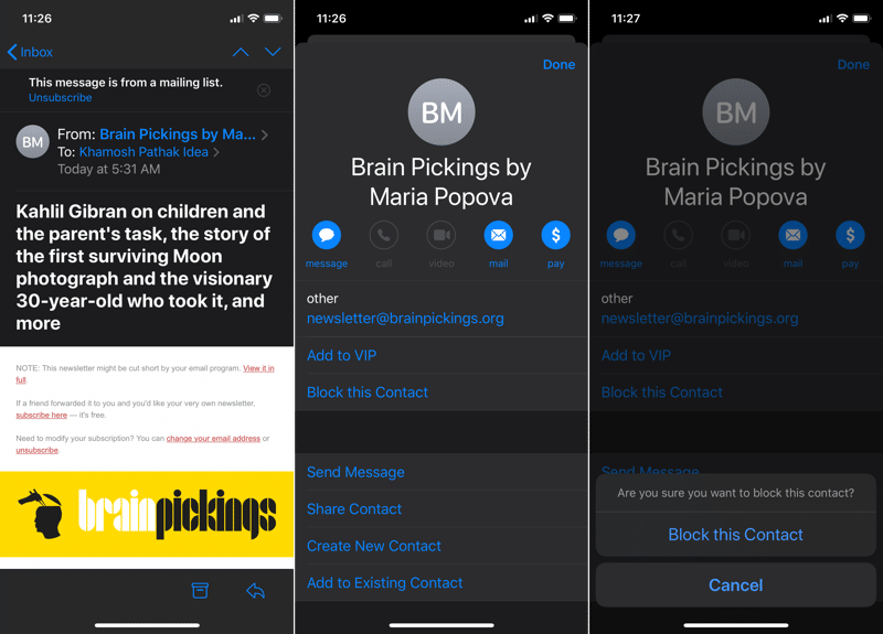 iOS 13: Alla nya funktioner i Mail 3-applikationen