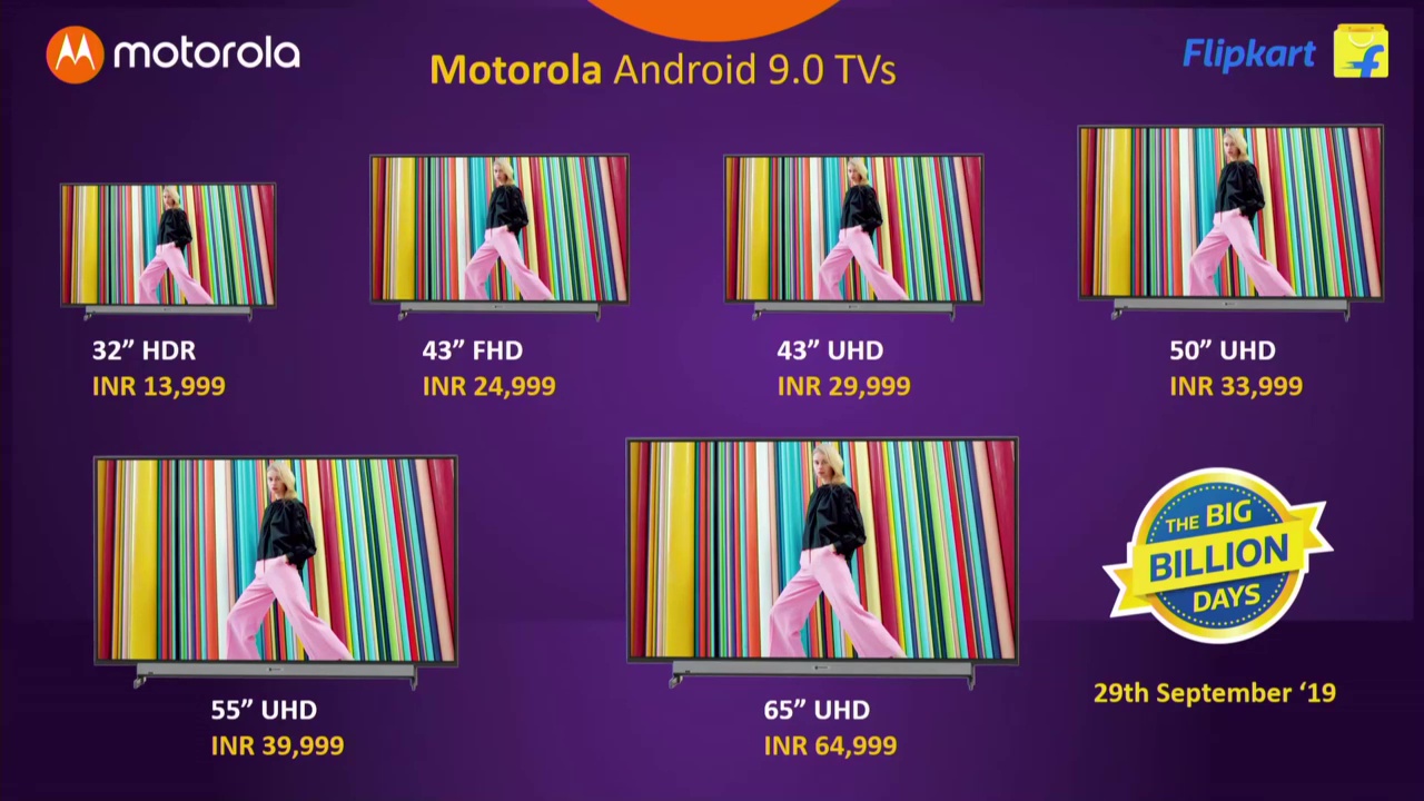Motorola lanserar sex Android-TV-apparater i Indien 1