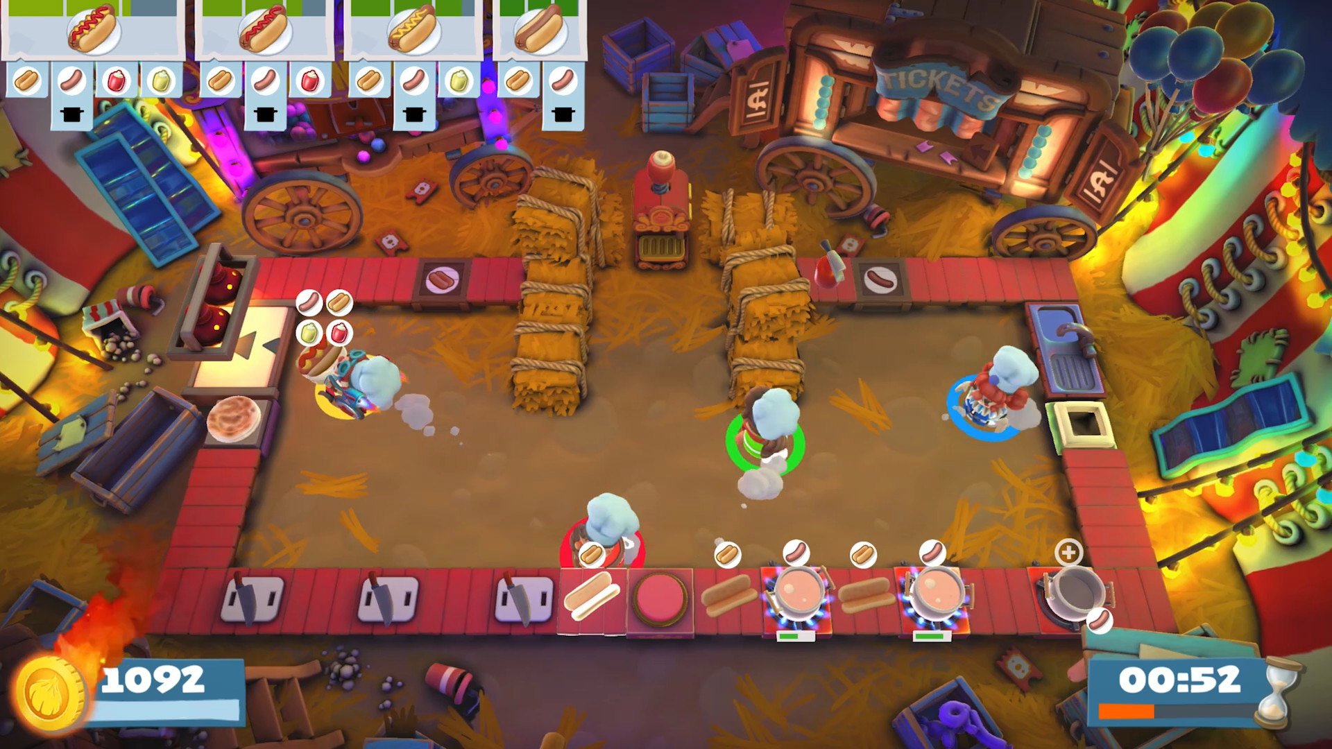 Recension: Overcooked 2 - Carnival of Chaos 1