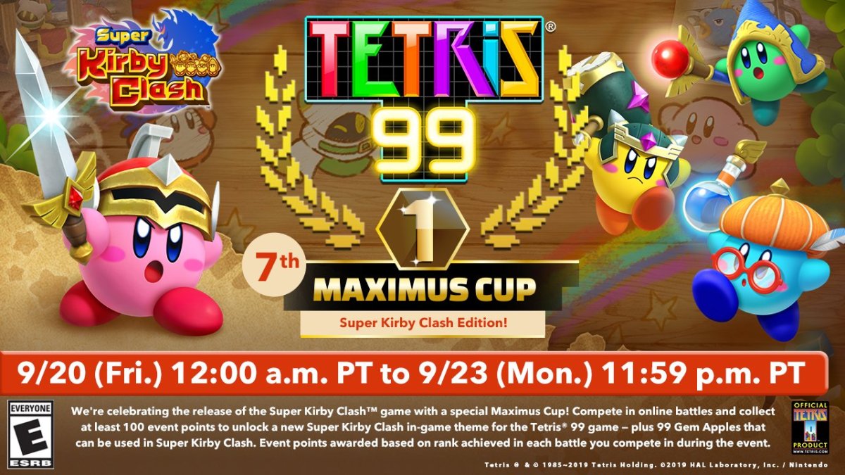 The 7th Tetris 99 Maximus Cup telah diumumkan