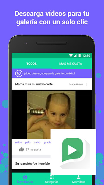 Gunakan aplikasi "Video lucu untuk WhatsApp" untuk Android
