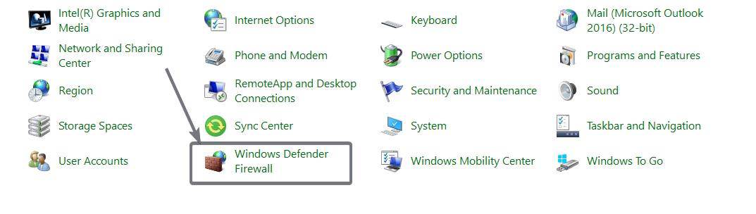 Låt eller blockera Windows Firewall-applikationer att aktivera Windows 10 2
