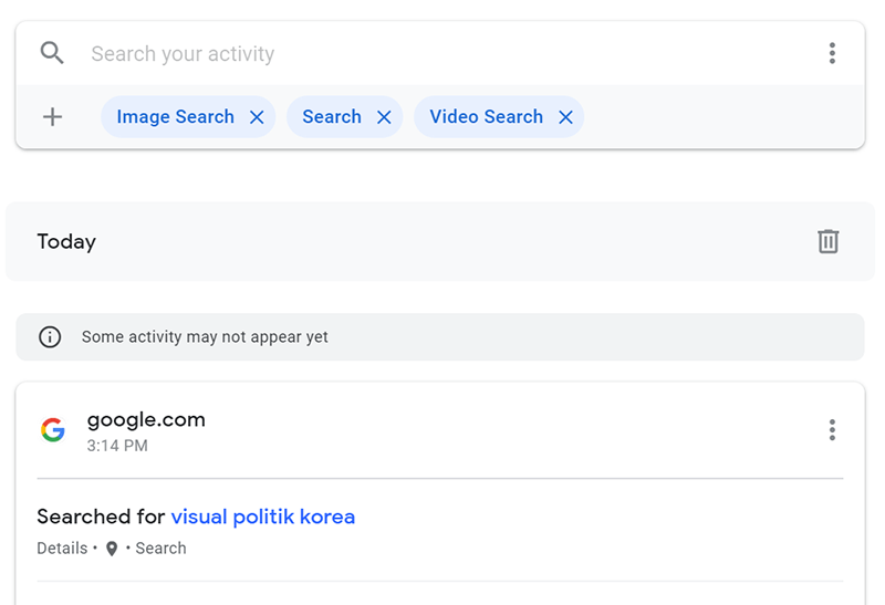 Pencarian data pribadi Google 2 Hasil