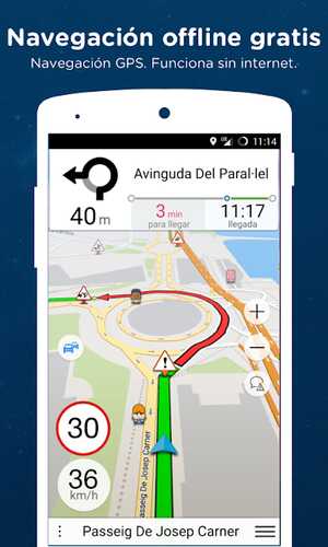 GPS-applikation utan internetuppkoppling