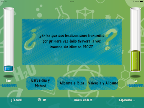 Cienciados, permainan tanya jawab tentang Sains untuk iPhone dan iPad 5