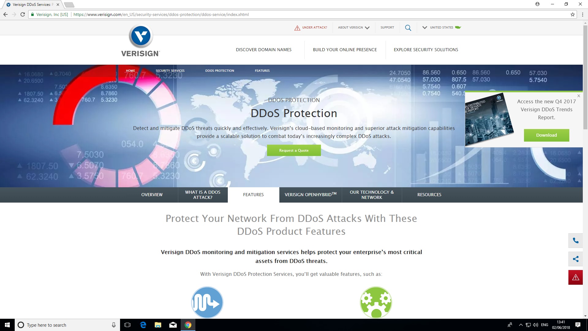 Verisign DDoS-skydd