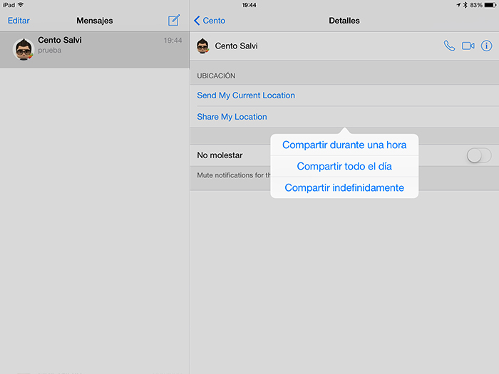 Med iOS 8 kommer det att vara möjligt att skicka platser i rum 3
