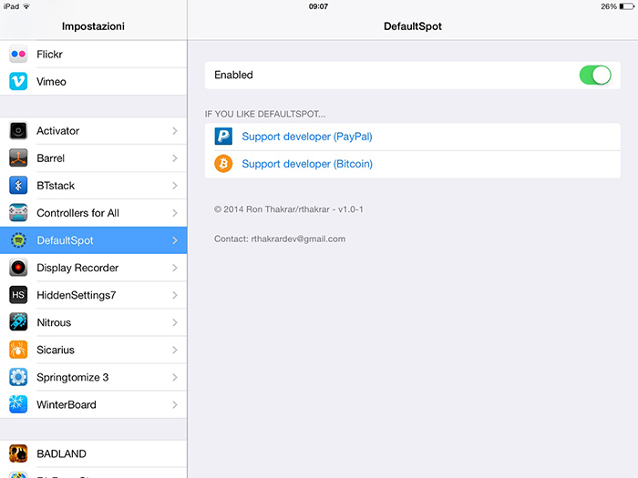 DefaultSpot använder Spotify som en fördefinierad iOS-spelare 3
