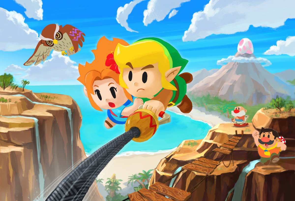 Ilustrasi khusus yang diluncurkan untuk The Legend of Zelda: Link's Awakening on on Nintendo Switch