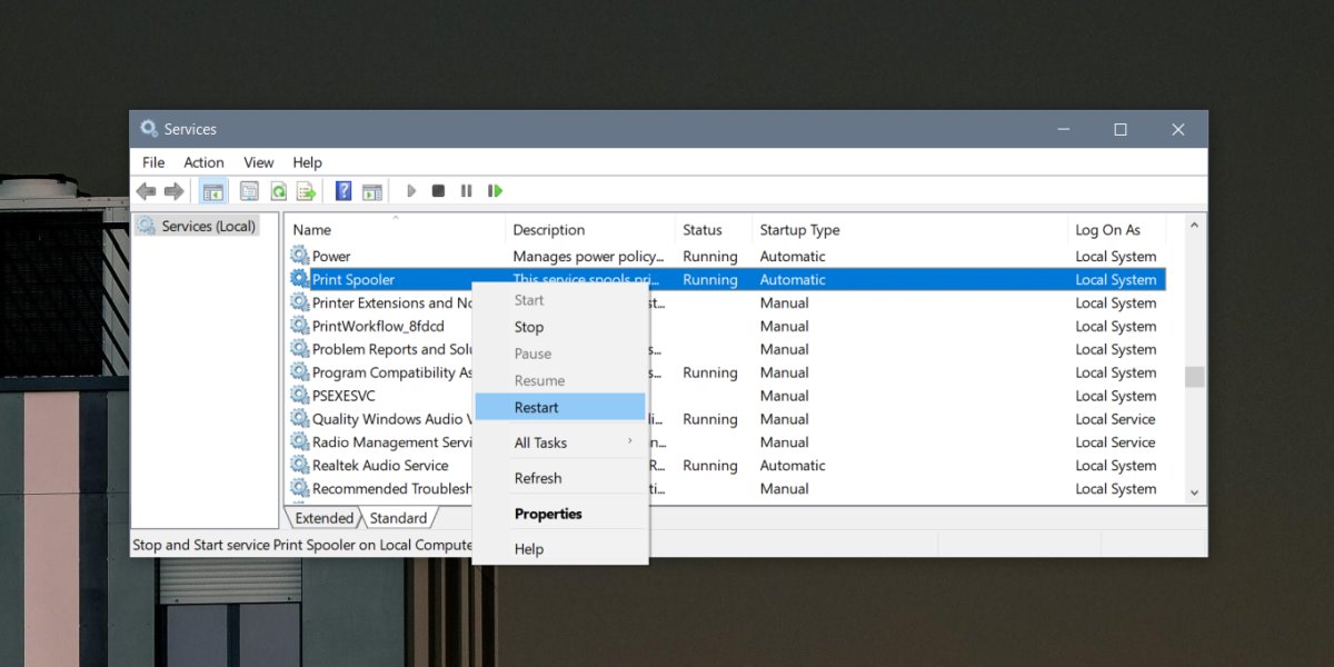 Hur man fixar en offline 10-skrivare för Windows 3