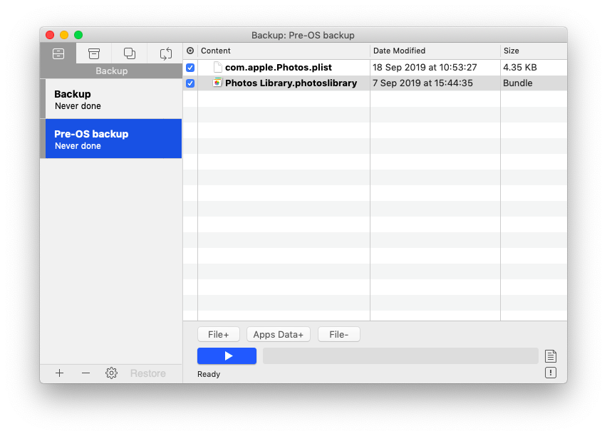 dapatkan file Backup Pro iCloud Mac