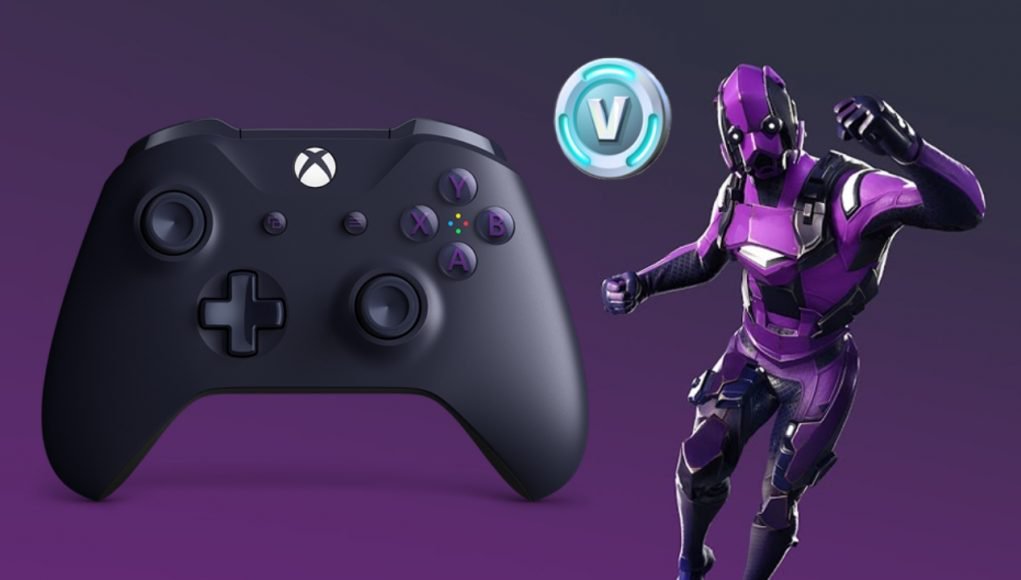 Fortnite Bundel Pengontrol Xbox Vertex Dark Skin