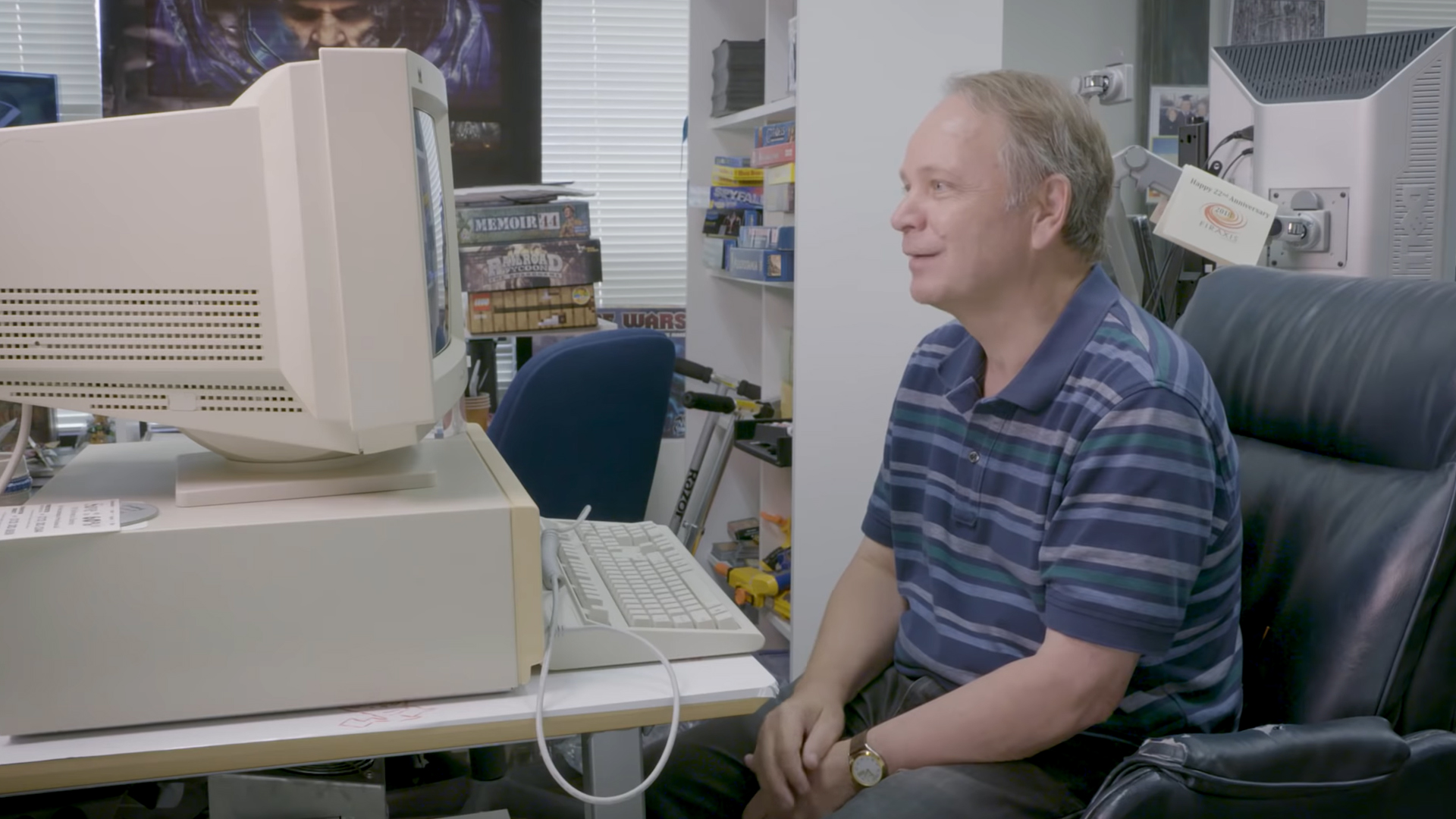 Tonton Sid Meier memainkan prototipe Peradaban pada PC pengembangan berusia 30 tahun