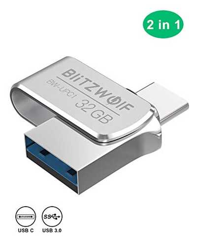 ▷ USB Tipe C dan USB 3.0, Koneksi ganda dalam memori 64 GB + kupon diskon ini