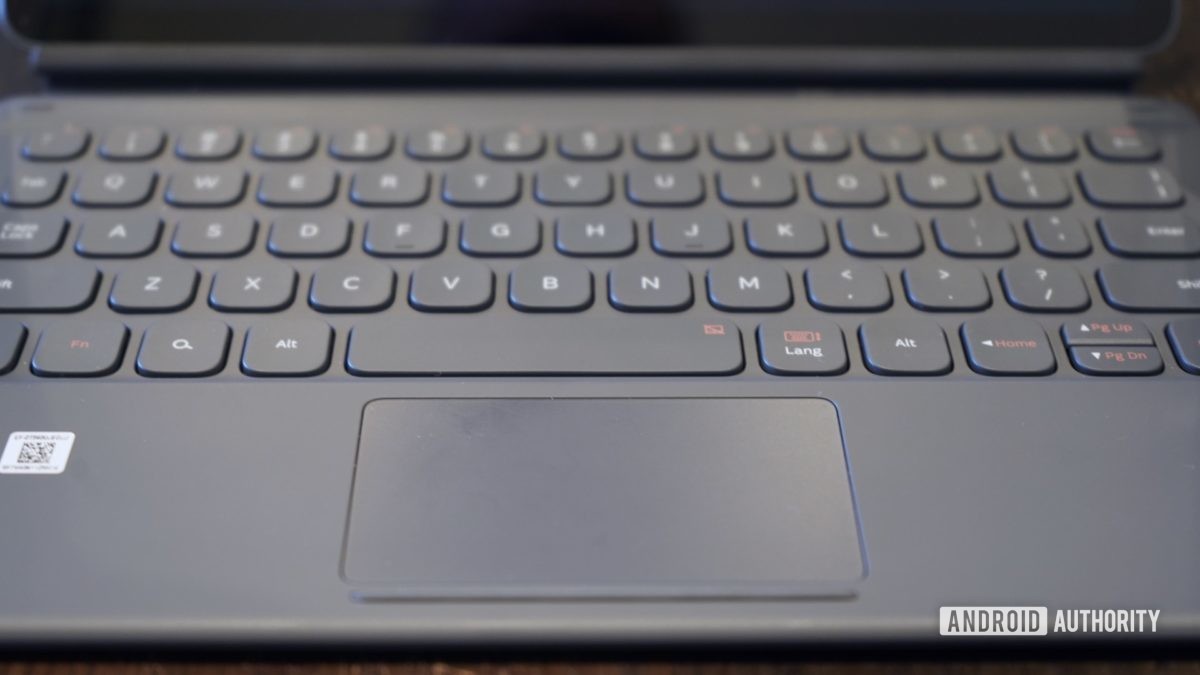 Samsung Galaxy Closeup keyboard ulasan Tab S6