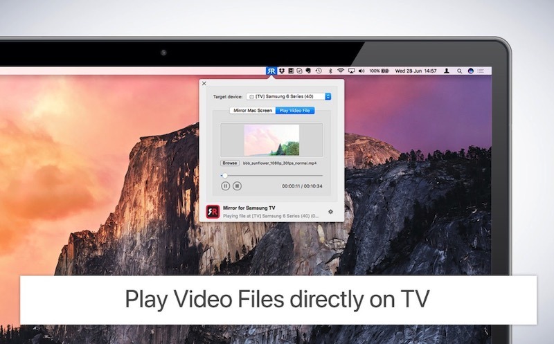 Trådlös streaming från Mac till Airbeamtv TV