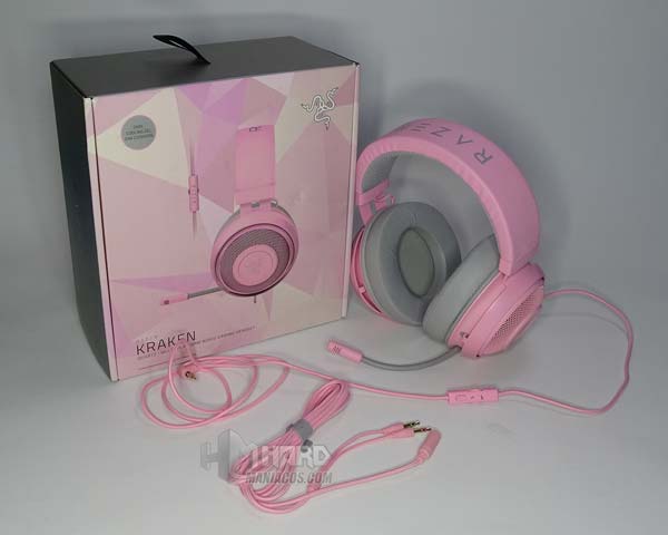Membuka headphone gaming pink Razer Kraken