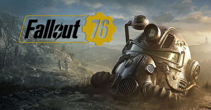 Helm Fallout 76 edisi Nuka-Cola sedang ditarik