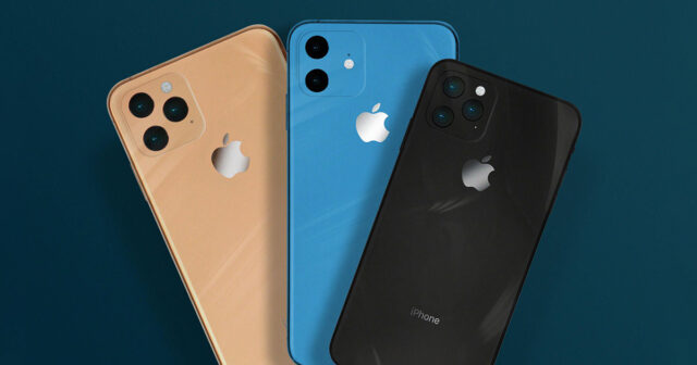 Tre modeller av iPhone 11