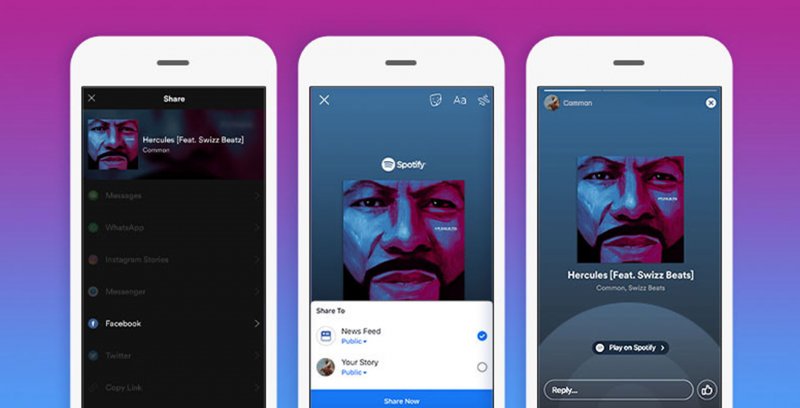 You can now add Spotify songs to your Facebook Story