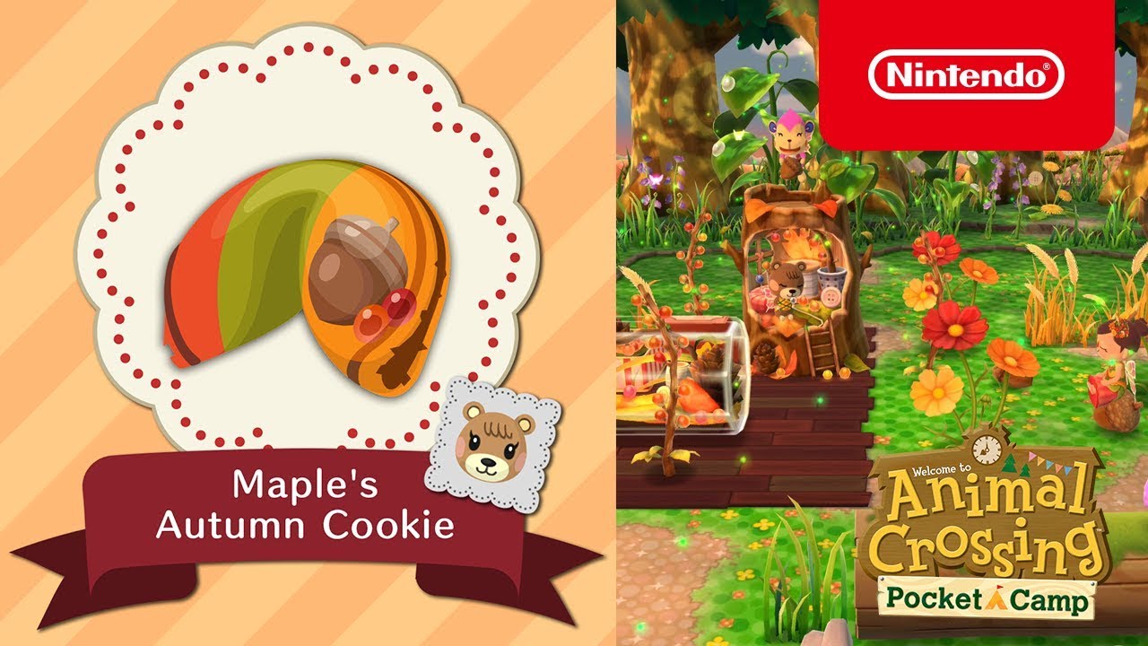 Animal Crossing: Pocket Camp - "Maple's Autumn Cookie" item tersedia hari ini