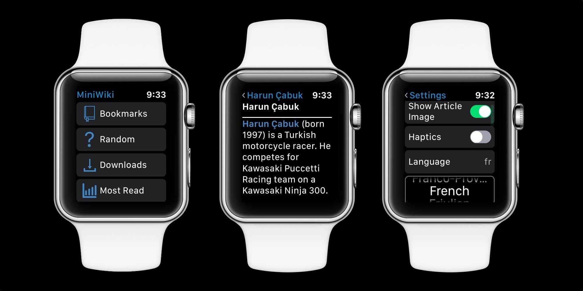 Aplikasi MiniWiki untuk Apple Watch Menambahkan Bahasa Independen dan Fitur Acak