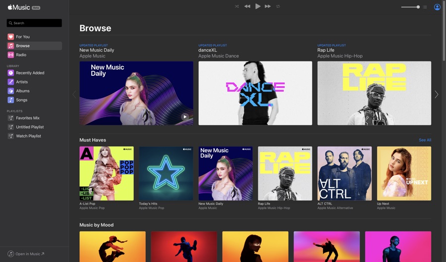 Apple Meluncurkan Apple Aplikasi Web Musik Dalam Beta