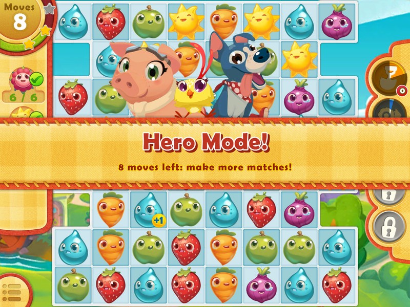 Farm Heroes Saga, en ny och rolig nivå tillgänglig för iPhone och iPad 3