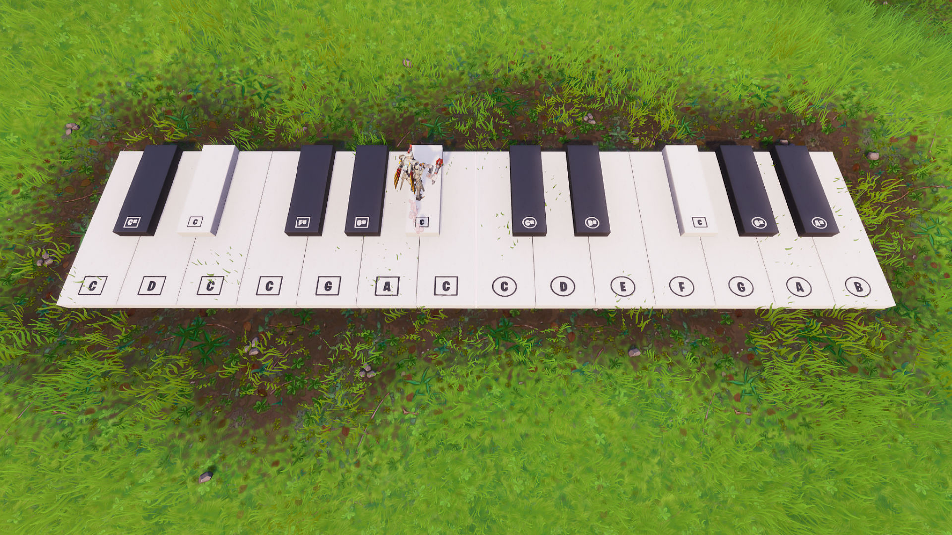 Fortnite: kunjungi panduan tantangan piano besar