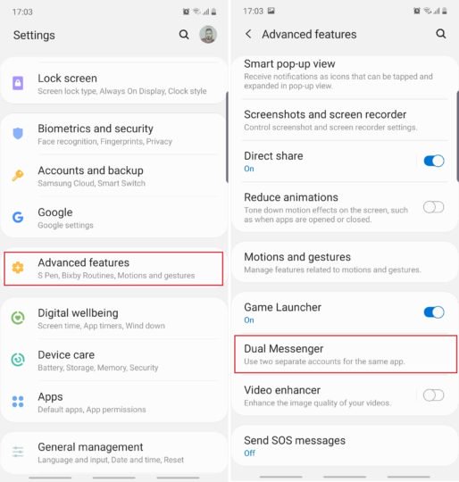 Galaxy Note 10 pengaturan Dual Messenger: Semua yang perlu Anda ketahui