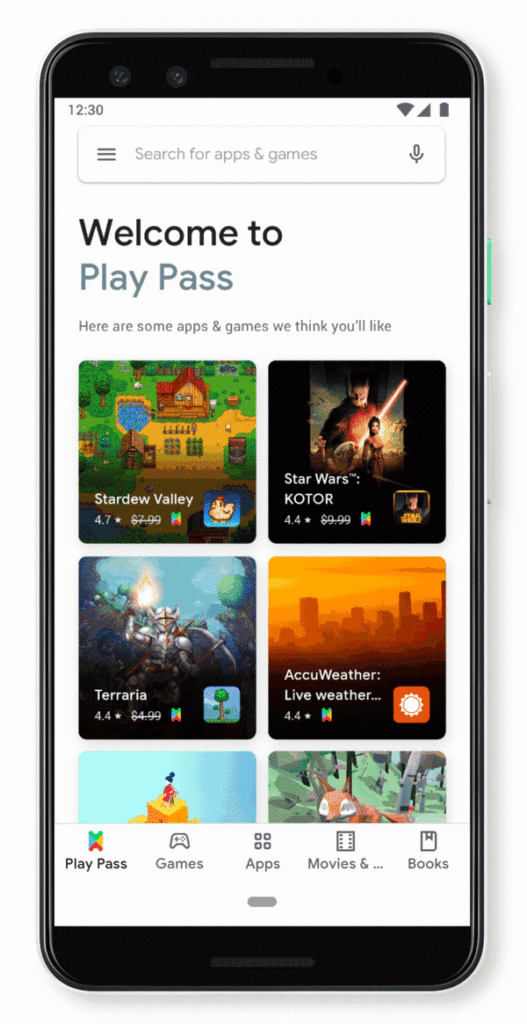 Google Now Memiliki Paket Berlangganan Untuk Aplikasi dengan Play Pass $ 5 Per Bulan