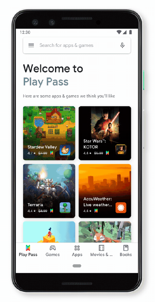 Google lanserar Play Pass med 350 applikationer och spel för $ 4,99 per månad 8