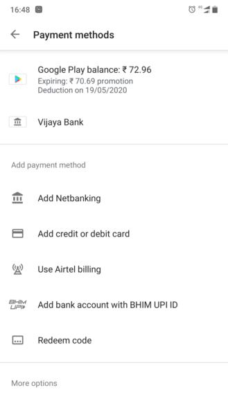 Google menambahkan UPI sebagai metode pembayaran Play Store di India 1