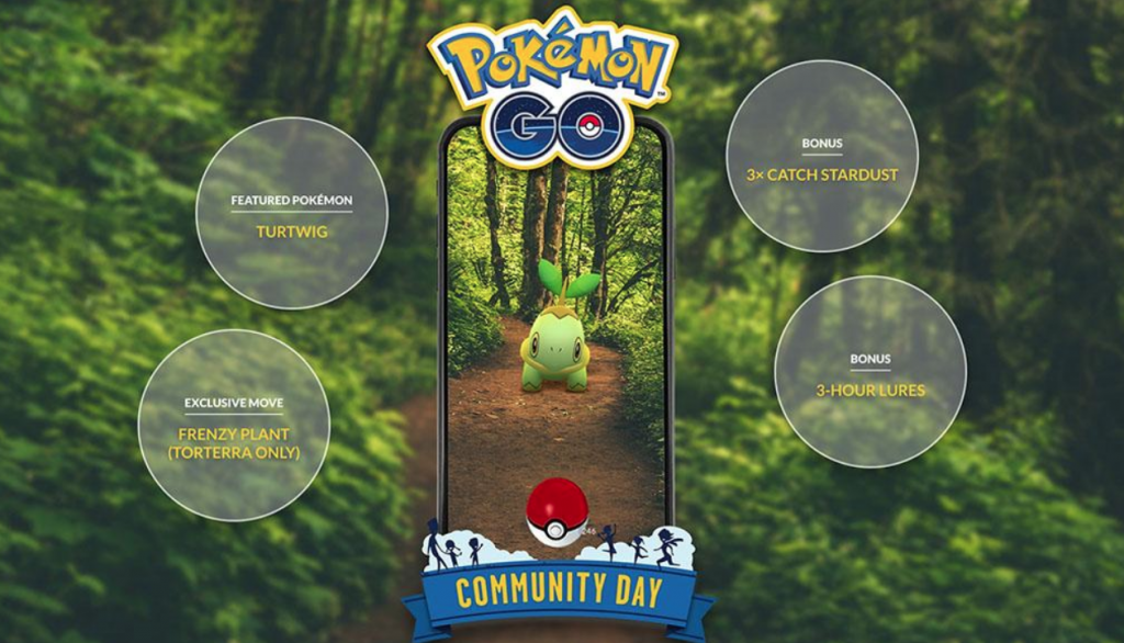 Hari Komunitas Pokemon Go September Menampilkan Turtwig