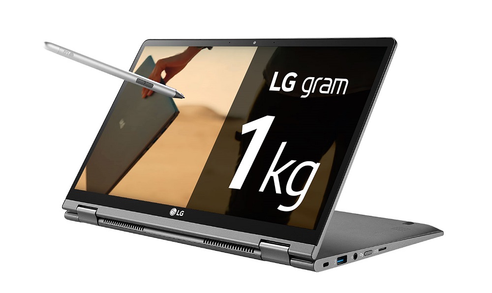 LG Gram 14T990: desain, keserbagunaan dan penggunaan sehari dalam berat karton susu