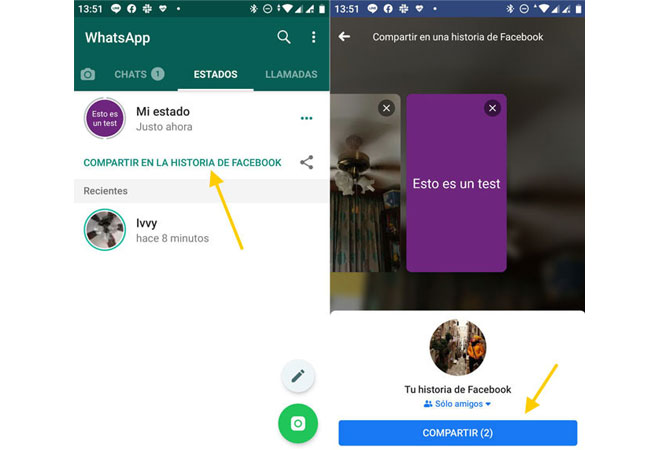 Steg för att dela WhatsApp-status som en Facebook-berättelse!