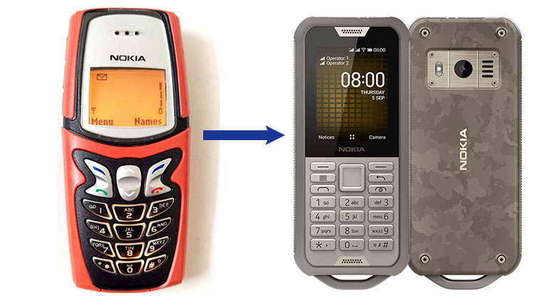 Den ursprungliga Nokia 800 Tough är Nokia 5210 från 2001 1