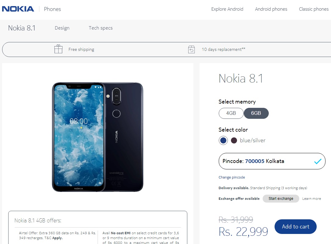 8.1 harga Nokia