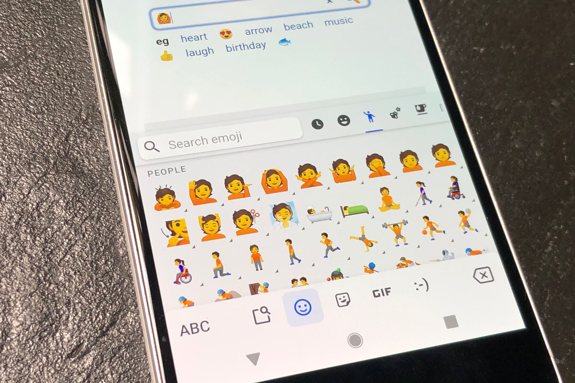 Första ögonkastet på Android 10 New Emojis