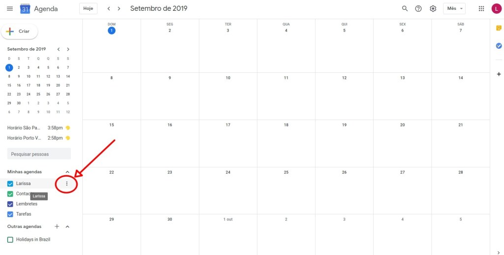 Dela Google Kalender